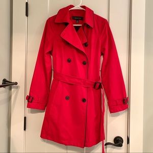 Red Rain Resistant Pea Coat